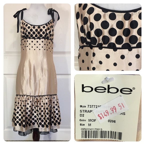 bebe silk dress